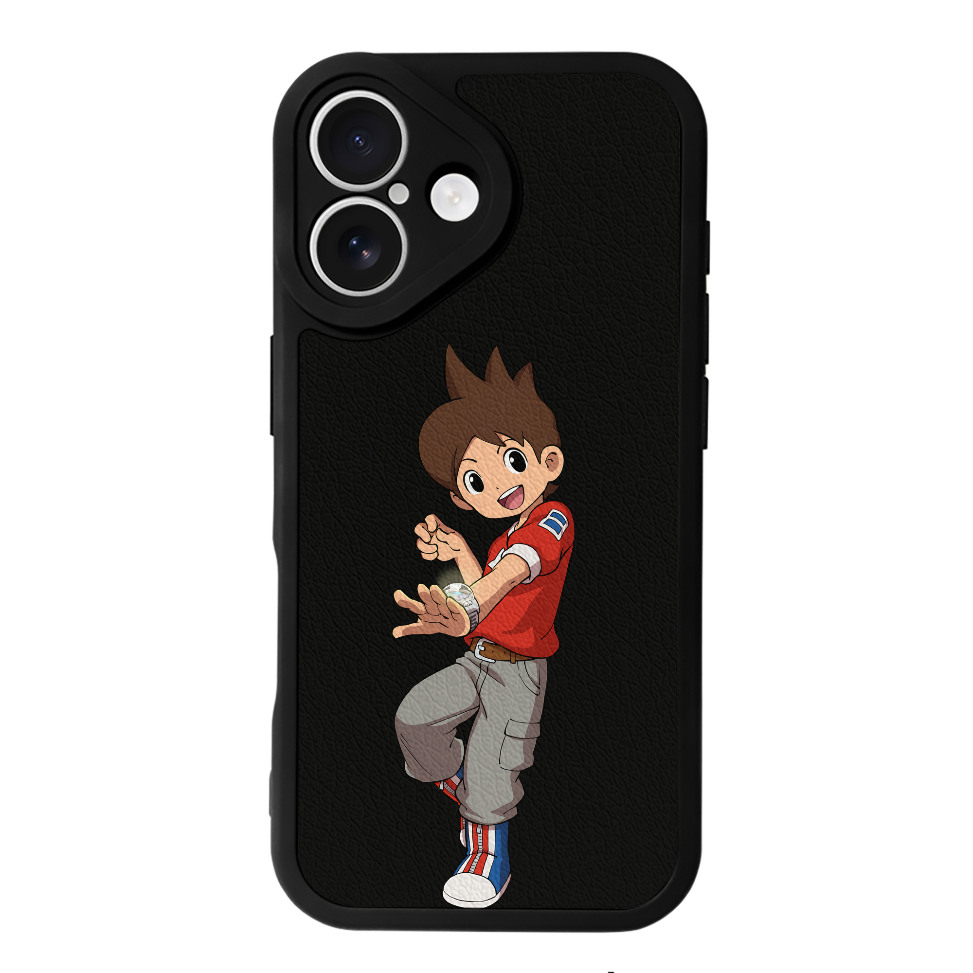 （画像用） 妖怪ウォッチ Yo-kai Watch 【iPhone 16シリーズ対応】シリコンスマホケース（レザー調） 材質：シリコン
